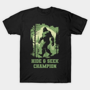 Retro Bigfoot Hide & Seek Champion T-Shirt